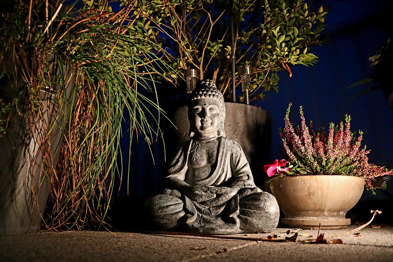 Boeddha in tuin
